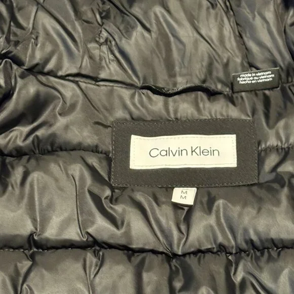 Calvin Klein NWT Parka Men's Medium Black - Waterproof - Picture 6 of 10